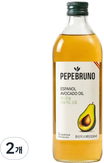 페페브루노 에스파뇰 아보카도 오일, 2개, 1L