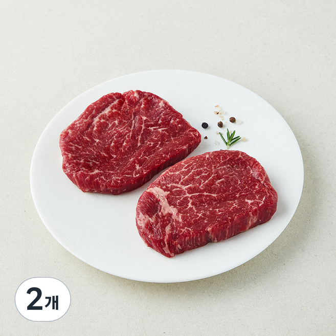 농협 한우 안심 1+등급 구이용 (냉장), 2개, 200g