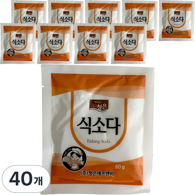 Cheongeun F&B 食用蘇打, 60g, 40個