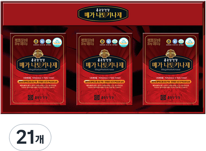 종근당건강 메가 나토키나제 영양제, 30정, 21개