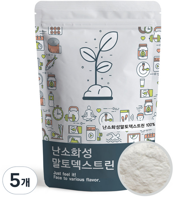 PUREUNBIN 難消化性麥芽糊精粉末, 500g, 5個
