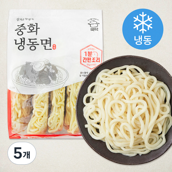 쿡탁 중화 면 5입 (냉동), 1.25kg, 5개