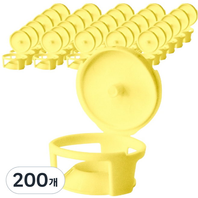 원터치 바퀴벌레 먹이캡 노랑색, 200개