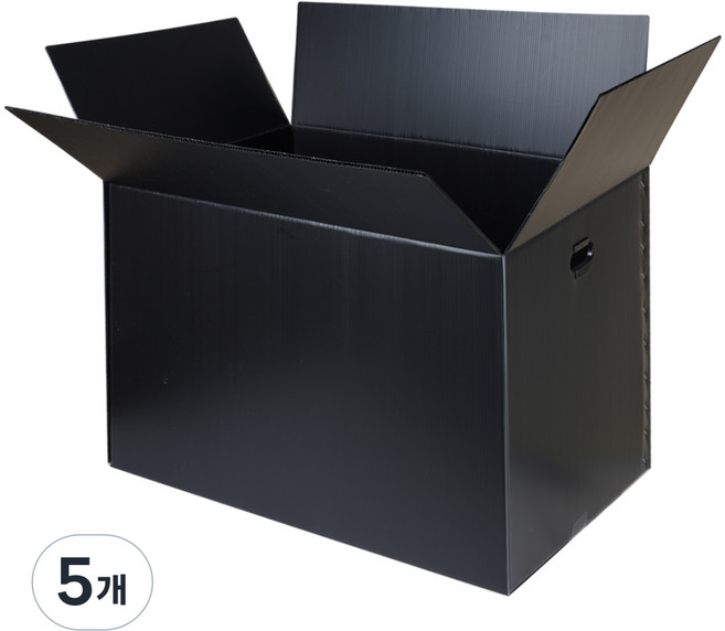 코멧 더 두꺼워져 무거운 배송에 적합한 다용도 고강도 이사박스 5T 7호, 블랙, 5개
