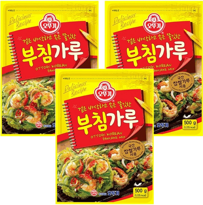 OTOKI 不倒翁 韓式DIY煎餅粉, 500g, 3包