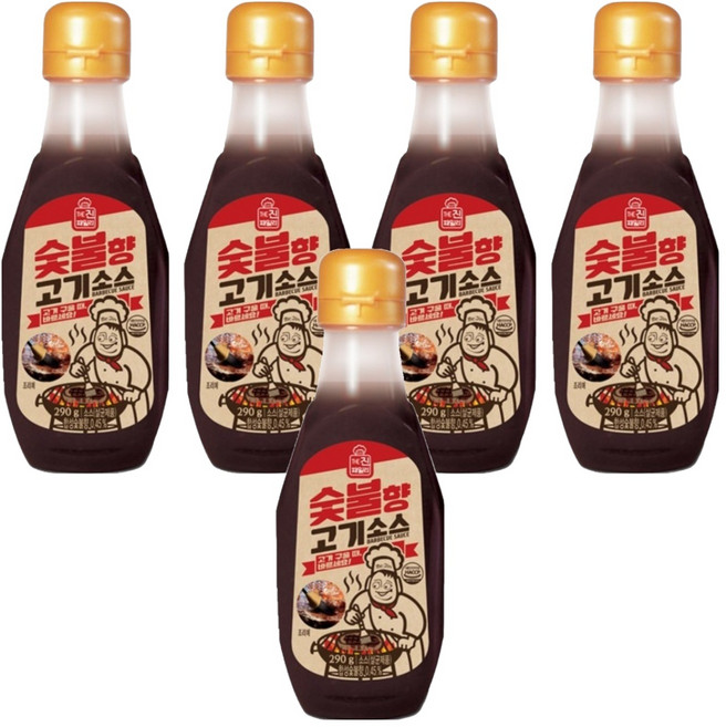 진미 숯불향 고기소스, 290g, 5개