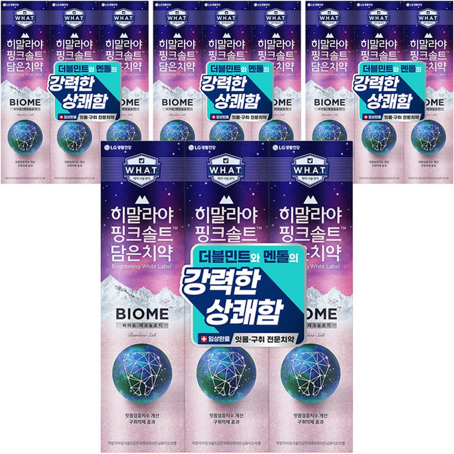 히말라야핑크솔트 담은 바이옴 잇몸 구취전문 치약, 100g, 12개