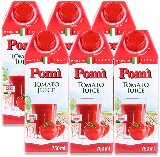 포미 토마토쥬스, 750ml, 6개