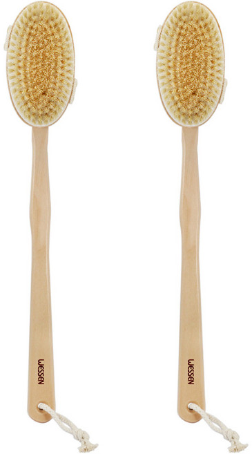 웨신 분리형 바디브러쉬, 혼합 색상, 2개, 1개입