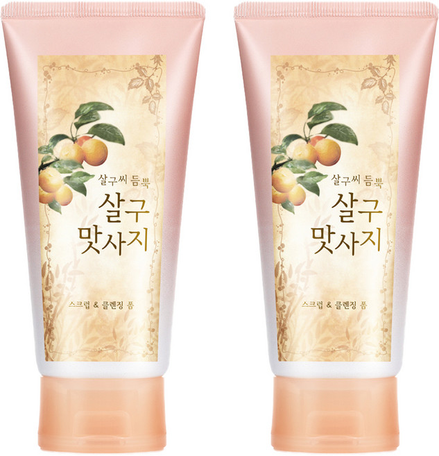 LG생활건강 살구 스크럽 앤 클렌징 폼, 120g, 2개