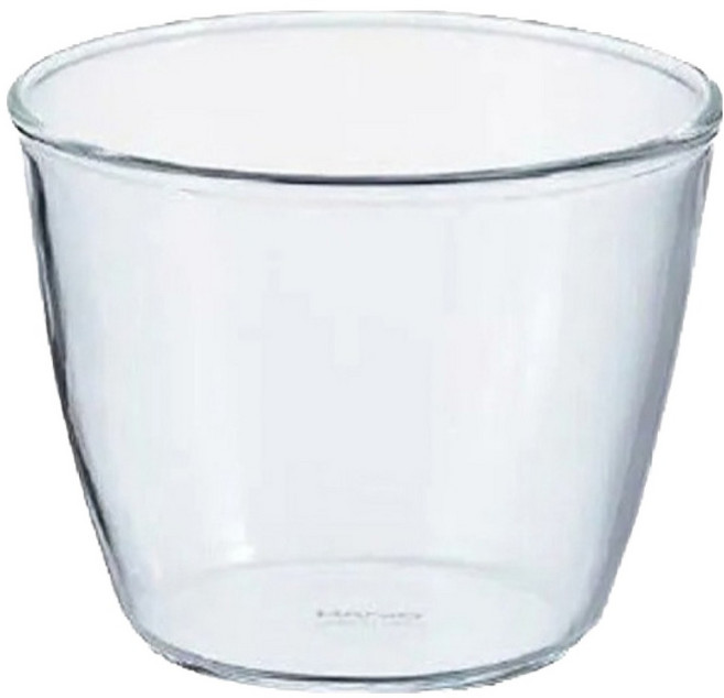 PEARL LIFE 珍珠金屬 PYREX 耐熱玻璃吹制布丁杯 CP-8645 100ml, 透明色, 1個