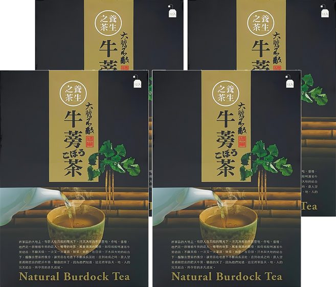 臺南將軍區農會 牛蒡茶包, 7g, 4盒, 12包