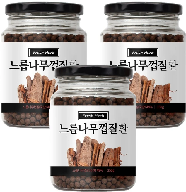 신선약초 느릅나무껍질환, 3개, 250g - 쿠팡