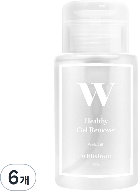 위드샨 헬씨 펌프형 젤네일 리무버, 200ml, 6개