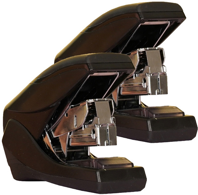 아날로그라이프 무중력 스테이플러, 블랙, 2개