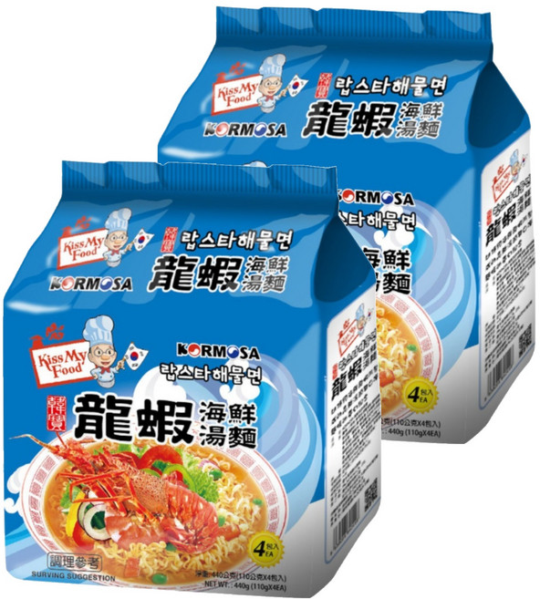KORMOSA 韓寶 龍蝦海鮮麵 110g, 8包