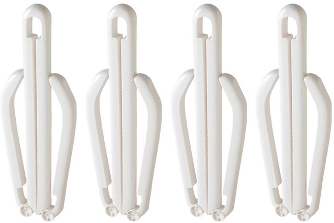 해피굿즈 롱부츠 보관 접이식 휴대용 부츠키퍼, 화이트, 4개