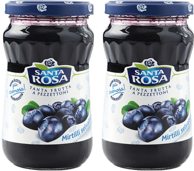 발소이아 산타로사 블루베리잼, 350g, 2개