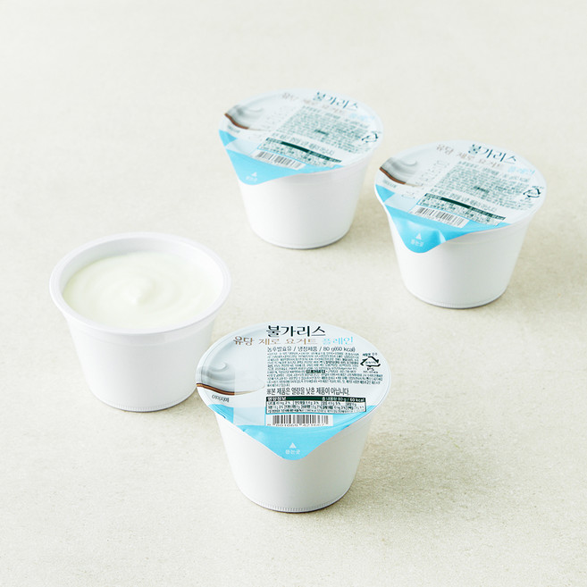 남양유업 불가리스 유당제로 요거트 플레인, 80g, 4개