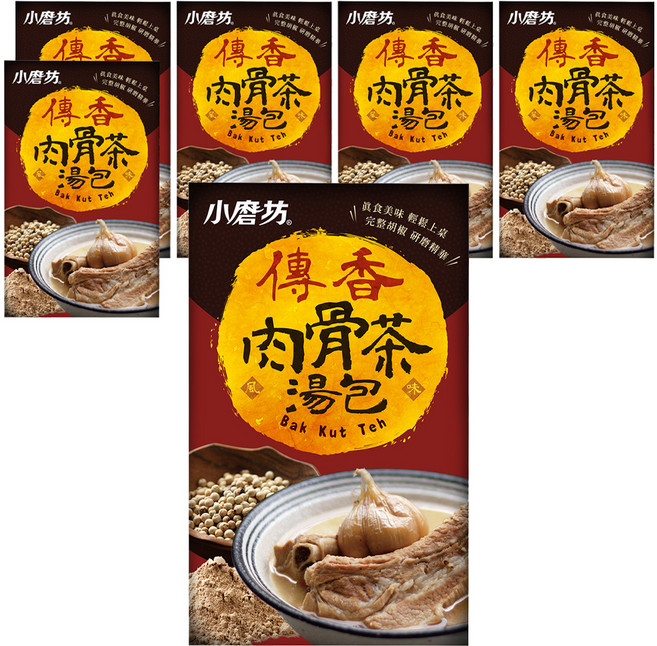 小磨坊 傳香肉骨茶風味湯包 2包, 40g, 6盒