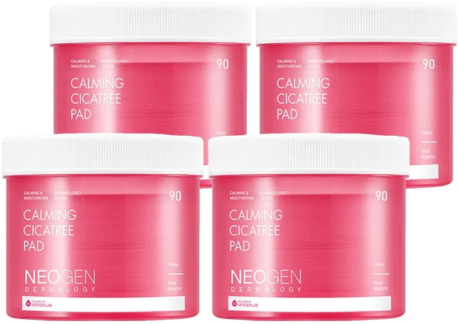 네오젠더마로지 카밍 시카트리 토너패드 150ml, 90매입, 4개 - 쿠팡