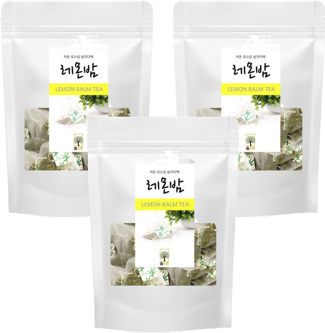 숲으로허브 레몬밤 삼각티백, 700mg, 100개입, 3개