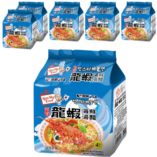 KORMOSA 韓寶 龍蝦海鮮麵 110g, 24包