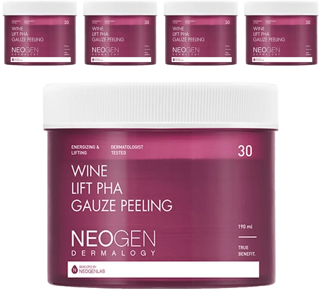 네오젠더마로지 와인 리프트 파하 거즈필링 패드 190ml, 30매입, 5개 - 쿠팡