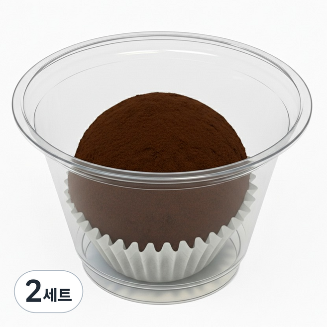 대성산업 투명 PET 디저트컵 210ml 9.2 x 5.5 x 5.8 cm, 50개, 2세트