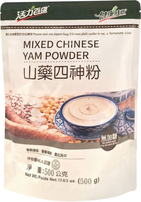 活力百匯 山藥四神粉 無糖, 500g, 1入, 1包