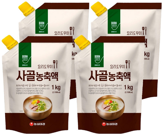 본테이스트 사골 농축액, 1kg, 4개