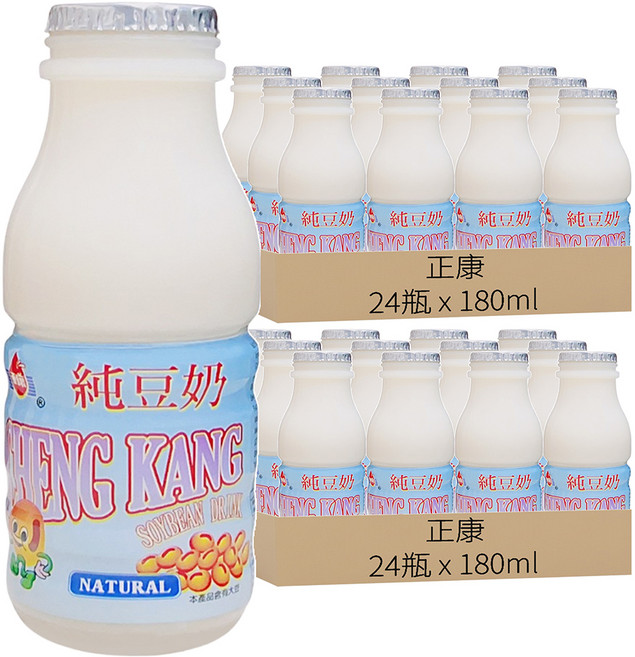 正康 豆奶 原味, 180ml, 48瓶
