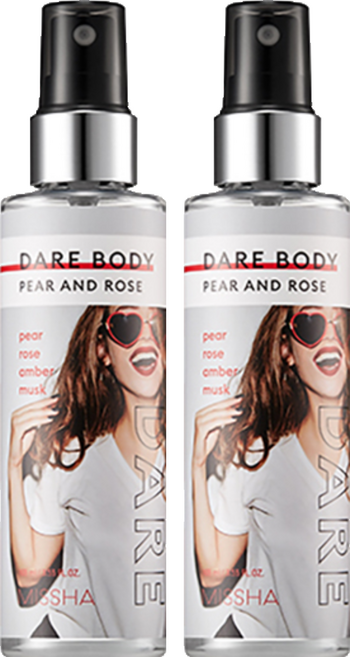 미샤 데어 바디 미스트 페어앤로즈, 105ml, 2개