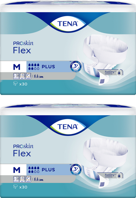 테나 남녀공용 벨트형 성인기저귀, 중형, 30개입, 2개