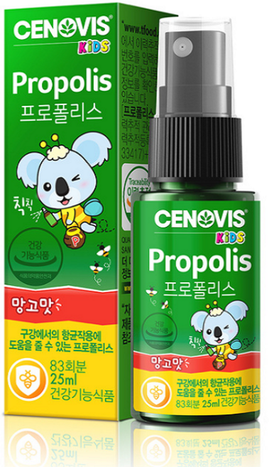 세노비스 키즈 프로폴리스 스프레이 망고맛, 2개, 25ml