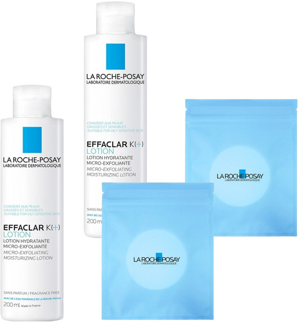 라로슈포제 에빠끌라 K플러스 토너 + 화장솜 30매, 200ml, 2개