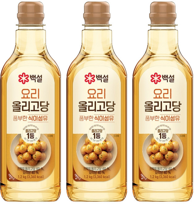 백설 요리올리고당, 1.2kg, 3개