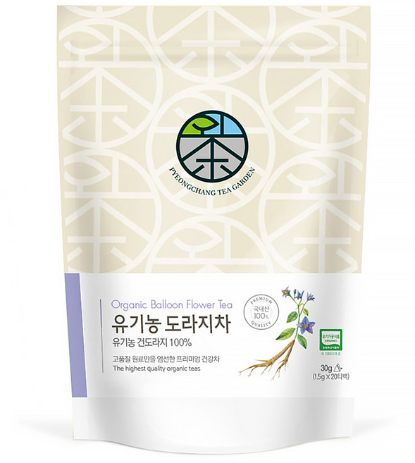 평창다원 유기농 도라지차 생분해 티백, 1.5g, 20개입, 1개