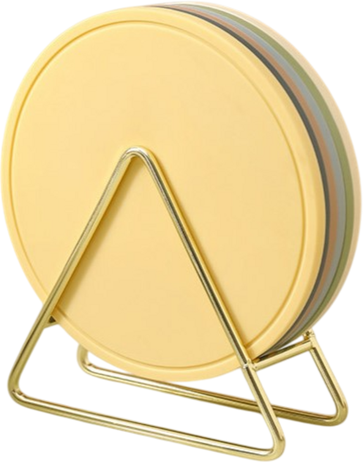 GUNU 실리콘 냄비받침 6종 + 거치대 세트, 혼합색상, 1세트