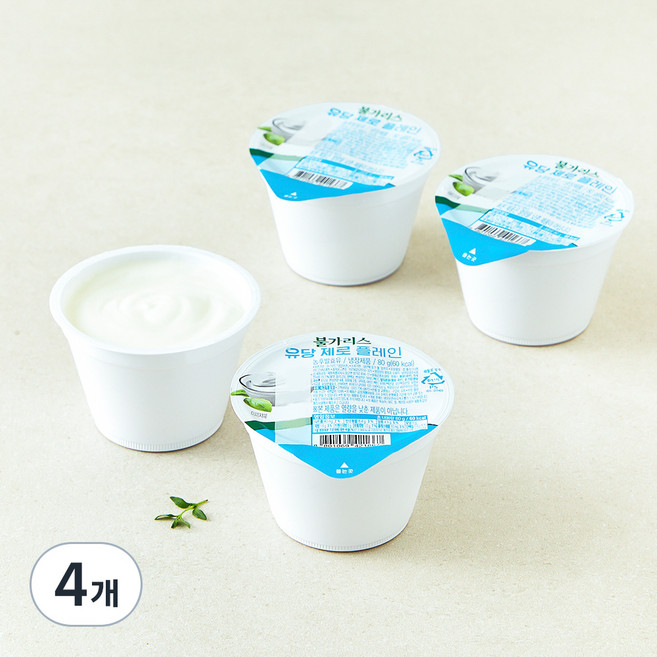 남양유업 불가리스 유당제로 요거트 플레인, 80g, 16개
