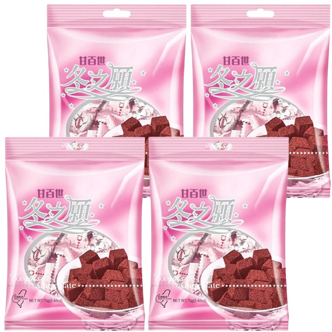 KAISER 甘百世 冬之願巧克力, 70g, 4袋