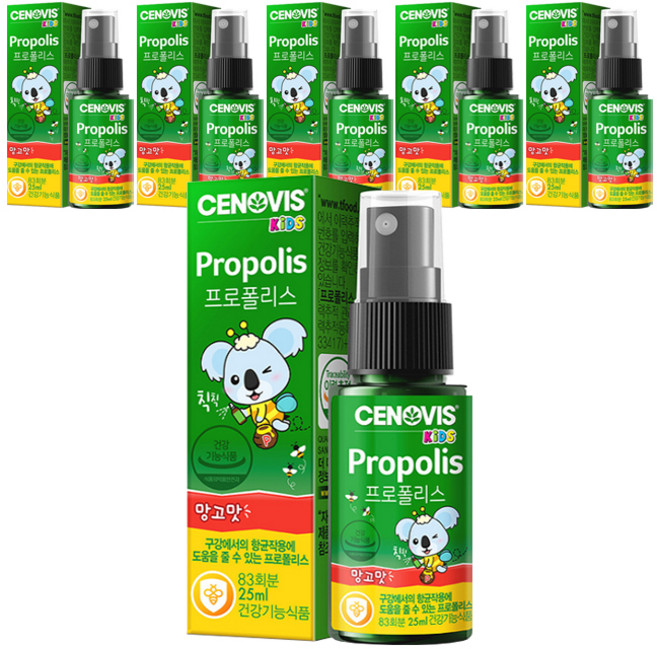 세노비스 키즈 프로폴리스 스프레이 망고맛, 25ml, 6개