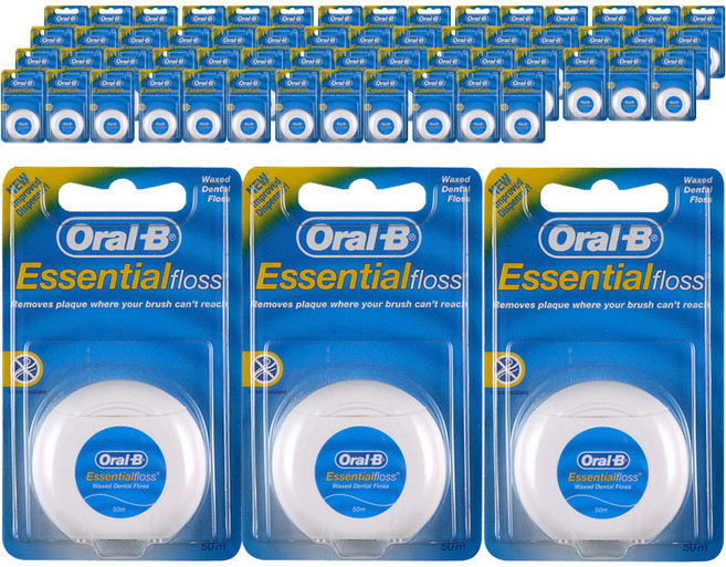 오랄비 왁스 치실, 50m, 1개입, 60개