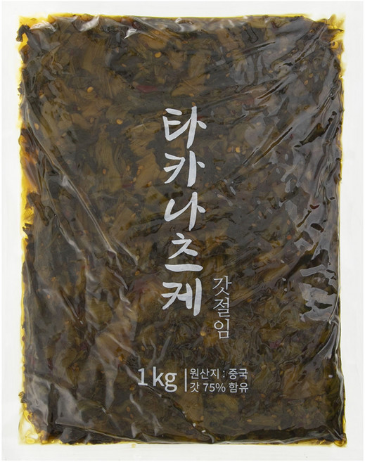코우인터내셔널 타카나츠케 갓절임, 1개, 1kg