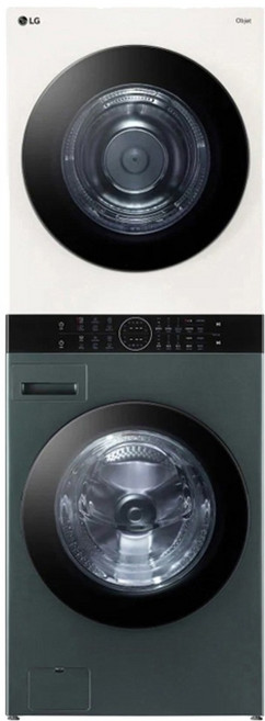 LG전자 오브제컬렉션 워시타워 W20GEAN 세탁기 23kg + 건조기 20kg 방문설치, 네이처그린 + 네이처베이지