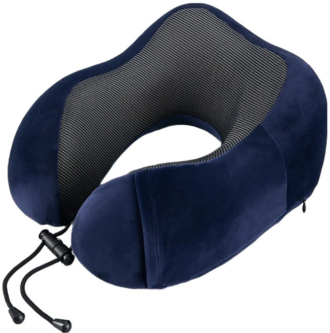 FANCY LIFE 記憶棉頸枕, 藏青色