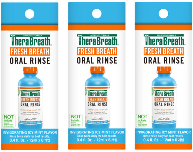 테라브레스 프레시브레스 오랄린스 인비고레이팅 아이시민트 휴대용 구강청결제 12ml x 6p, 3개, 72ml