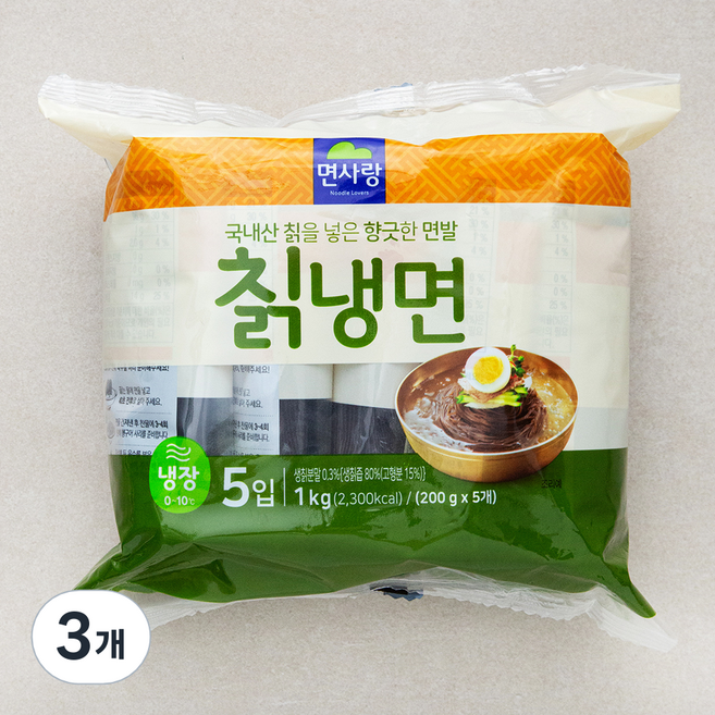 면사랑 냉장 칡냉면 사리 5입, 1kg, 3개