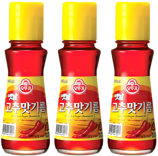 오뚜기옛날 고추맛 기름, 80ml, 3개