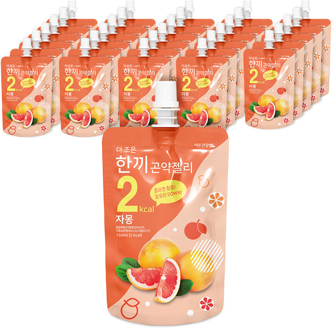 더존건강 더 조은 한끼곤약젤리 자몽, 30개, 150ml
